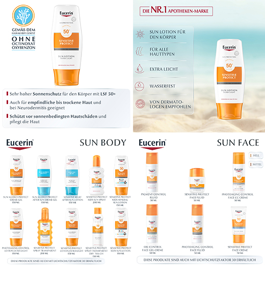 EUCERIN Lozione solare extra leggera LSF 50, 150 ml