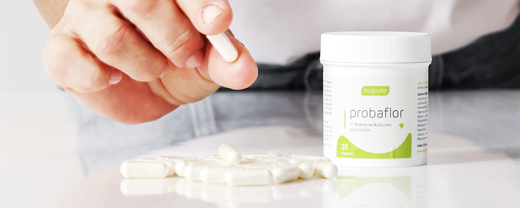 NUPURE probaflor Probiotici per il ripristino intestinale Kps, 30 pz
