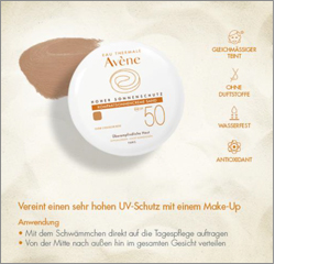 AVENE Crema solare compatta SPF 50 sabbia, 10 g