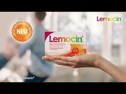 Video su Lemocin® contro il mal di gola, gusto arancia, 24 pz