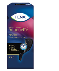 TENA SILHOUETTE Fodere per mutande normali noir, 26 pezzi