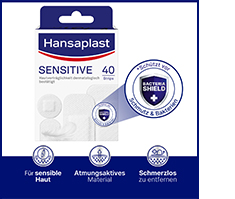 HANSAPLAST Strisce ipoallergeniche di gesso sensibile, 40 pezzi