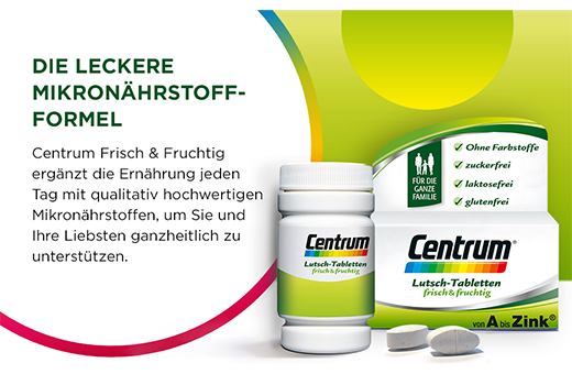 CENTRUM pastiglie fresche & fruttate, 60 pezzi