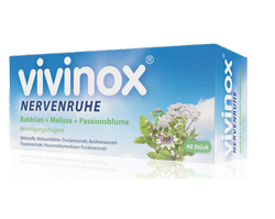 VIVINOX Riposo dei nervi Baldr.+Mel.+Passione.Calma.Drag., 40 pz