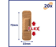 HANSAPLAST Strisce elastiche di gesso, 20 pz