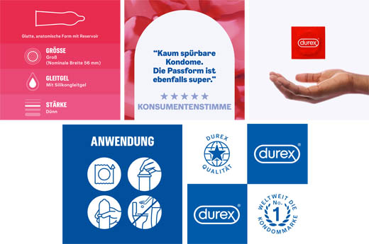 DUREX Preservativi classici sensibili, 20 pezzi