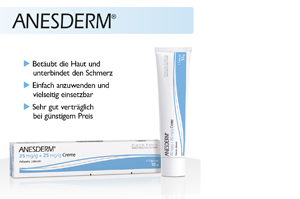 ANESDERM 25 mg/g + 25 mg/g crema + 10 cerotti, 5X5 g