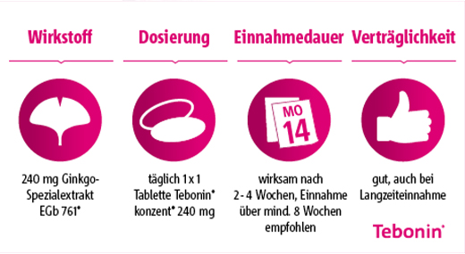 TEBONIN konzent 240 mg compresse rivestite con film, 120 pz