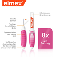 ELMEX Scovolini interdentali ISO misura 0 0,4 mm rosa, 8 pz