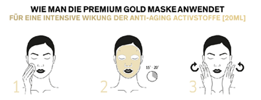 LIERAC Maschera Premium Perfecting Gold Cloth, 1X20 ml