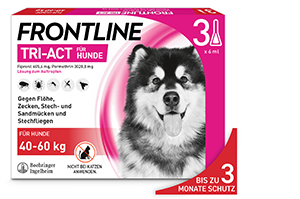 FRONTLINE Tri-Act soluzione in gocce per cani 40-60 kg, 3 pz