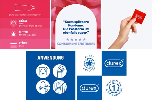 DUREX Preservativi sensibili in gossamer, 40 pezzi