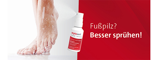 MYKOSERT Spray per funghi della pelle e dei piedi, 30 ml