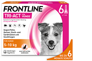 FRONTLINE Tri-Act soluzione in gocce per cani 5-10 kg, 6 pz