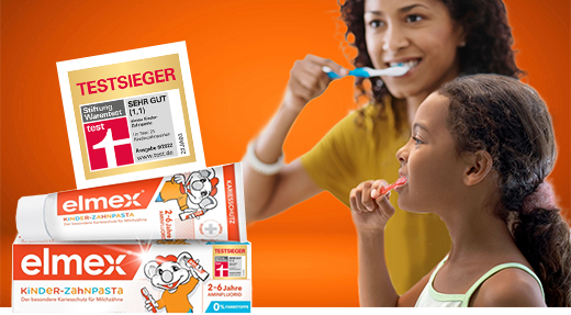 ELMEX Confezione di dentifricio per bambini pieghevole, 50 ml