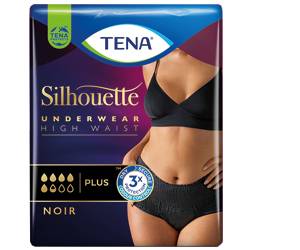 TENA SILHOUETTE più L noir, 8 pc