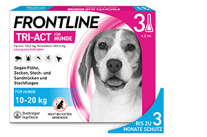 FRONTLINE Tri-Act soluzione in gocce per cani 10-20 kg, 3 pz