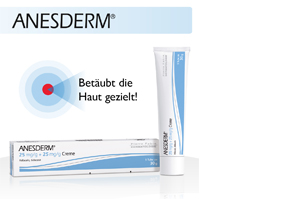 ANESDERM 25 mg/g + 25 mg/g crema + 2 cerotti, 5 g