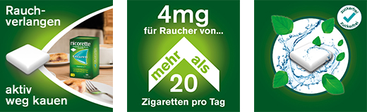 NICORETTE Gomma da masticare alla menta fresca da 4 mg, 30 pezzi