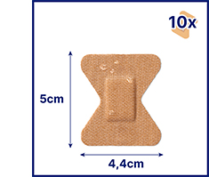 HANSAPLAST Strisce di cerotto elastico per polpastrelli, 10 pz