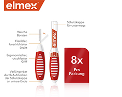 ELMEX Scovolini interdentali ISO misura 2 0,5 mm rosso, 8 pz