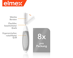 ELMEX Scovolini interdentali ISO misura 7 1,3 mm grigio, 8 pz