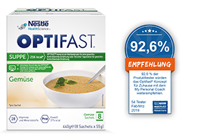 OPTIFAST Zuppa di verdure in polvere, 8X55 g