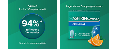 ASPIRIN COMPLEX bustina con granuli per la preparazione di una sospensione per la somministrazione, 10 pz