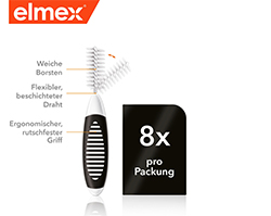 ELMEX Scovolini interdentali ISO misura 8 1,5 mm nero, 8 pz