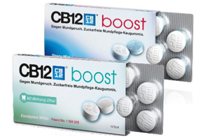 CB12 boost strong mint chewing gum, 10 pz
