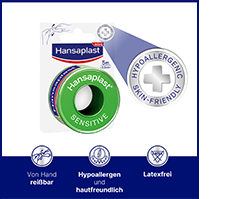 HANSAPLAST Gesso di fissaggio sensibile 2,5 cm x 5 m, 1 pz