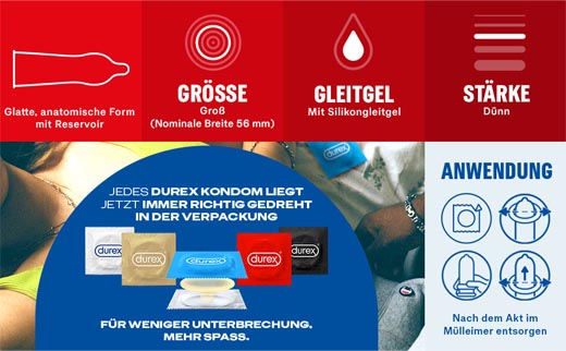 DUREX Preservativi sensibili in gossamer, 40 pezzi