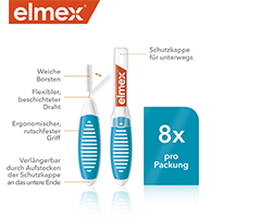 ELMEX Scovolini interdentali ISO misura 3 0,6 mm blu, 8 pz