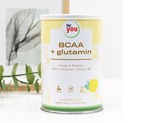 FOR YOU BCAA+glutammina Energy & Recovery Lemon, 480 g