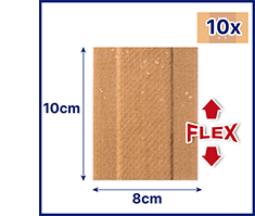 HANSAPLAST Gesso elastico 8 cmx1 m, 1 pz
