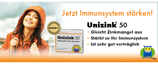 UNIZINK 50 compresse rivestite con enterici, 50 pezzi