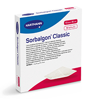SORBALGON Compressione classica di alginato di calcio da 10x10 cm, 10 pezzi