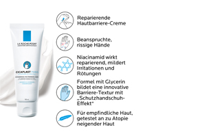 ROCHE-POSAY Crema mani Cicaplast, 100 ml
