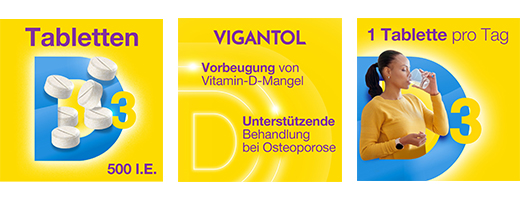 VIGANTOL Compresse di vitamina D3 da 500 U.I., 50 pz
