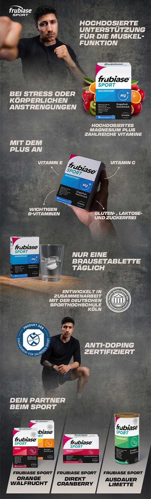 FRUBIASE MAGNESIUM Compresse effervescenti Plus, 20 pz