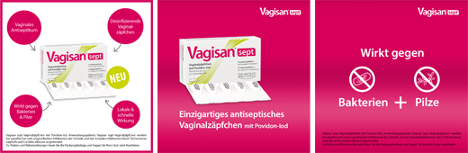 VAGISAN supposte vaginali settate con povidone-iodio, 5 pz