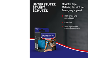 HANSAPLAST Nastro kinesiologico sportivo 5 cmx5 m blu, 1 pz