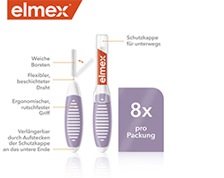 ELMEX Scovolini interdentali ISO misura 6 1,1 mm viola, 8 pz