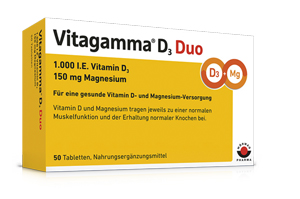 VITAGAMMA D3 Duo 1.000 I.E Vit.D3 150mg Magnes.NEM, 100 pz