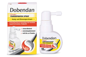 DOBENDAN Flurbiprofene spray diretto Miele & Limone, 15 ml