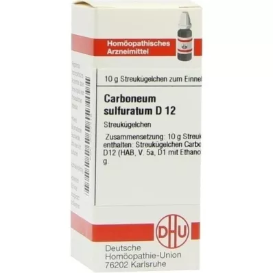 CARBONEUM SULFURATUM D 12 globuli, 10 g CARBONEUM SULFURATUM D 12 globuli, 10 g
