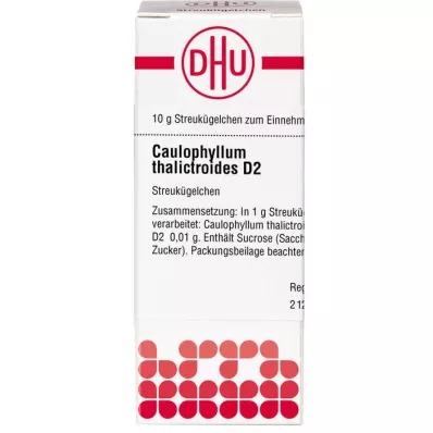 CAULOPHYLLUM THALICTROIDES D 2 globuli, 10 g CAULOPHYLLUM THALICTROIDES D 2 globuli, 10 g