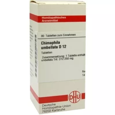 CHIMAPHILA UMBELLATA D 12 compresse, 80 pz CHIMAPHILA UMBELLATA D 12 compresse, 80 pz