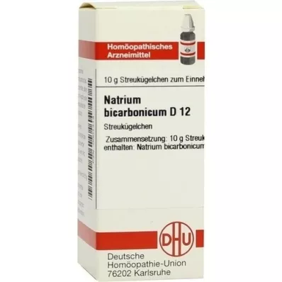 NATRIUM BICARBONICUM D 12 globuli, 10 g
