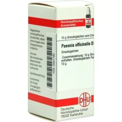 PAEONIA OFFICINALIS D 12 globuli, 10 g PAEONIA OFFICINALIS D 12 globuli, 10 g